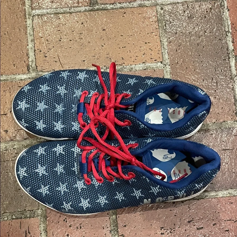 NOBULL Red White & Blue American‎ Sneakers - Navy and Crimson Star Design